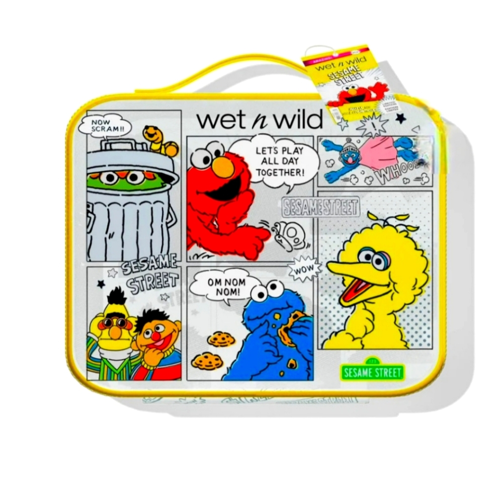 5 Piece Set Wet n Wild Sesame Street Collection Limited Edition Makeup Bag